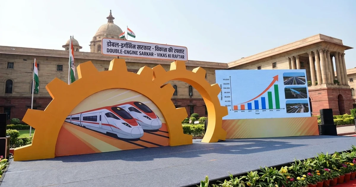 BJP Spotlights Double-Engine Government Achievements