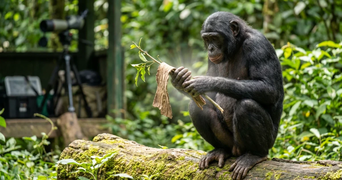 Bonobos Exhibit Imagination Through Pretend Play