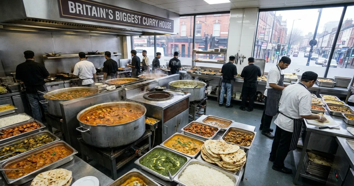 World's Largest Curry House in UK Serves 10,000 Meals Weekly