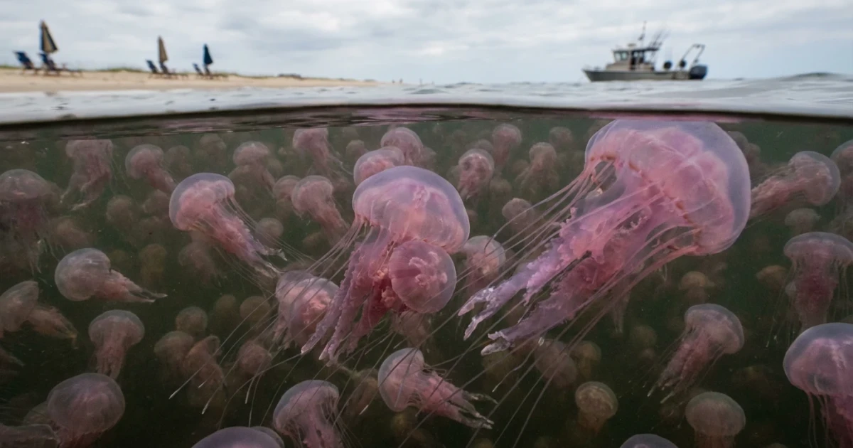 Cannibal Jellyfish Swarm Threatens Tourism Hotspot Waters