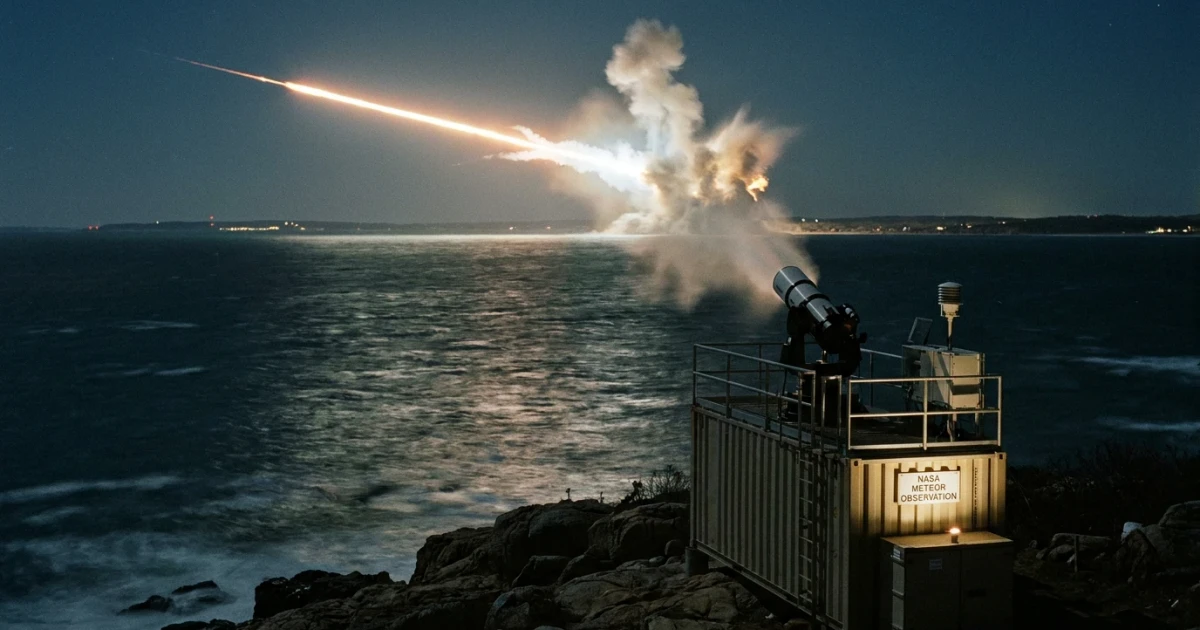 NASA Confirms Dense Iron Meteor Exploded Over Cape Cod Bay