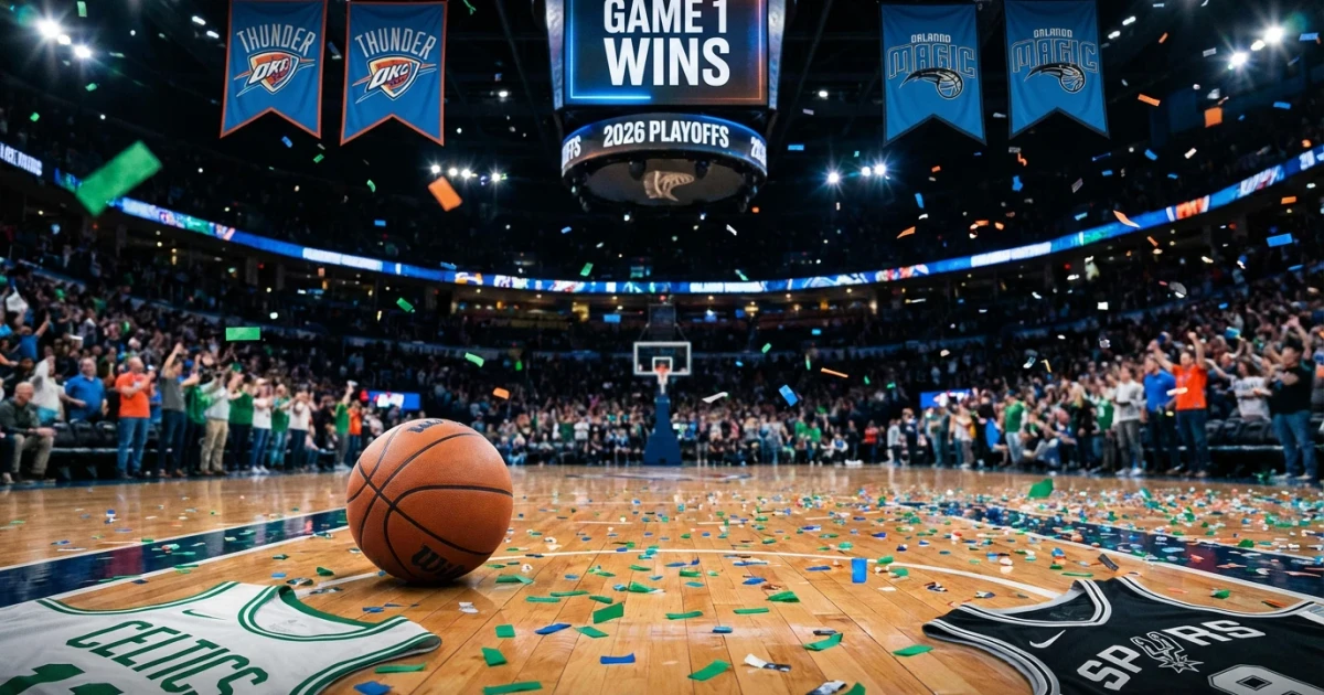 NBA Playoffs: Celtics, Thunder, Magic, Spurs Take Game 1 Wins