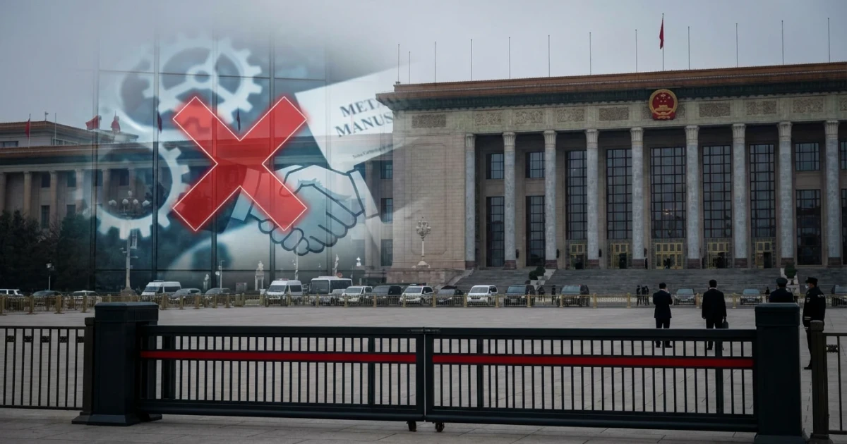 China Blocks Meta’s Manus Acquisition After Completion