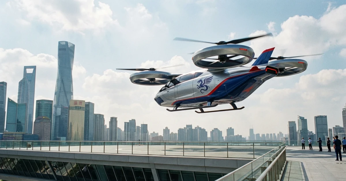 China Unveils World's Largest eVTOL Flying Car