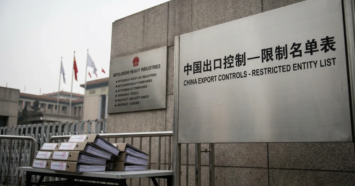 China Imposes Export Controls on Mitsubishi Heavy, Japanese Firms