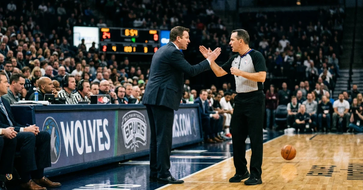 Chris Finch Criticizes Tony Brothers After Spurs Game Clash