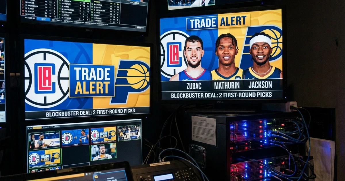 Clippers Trade Ivica Zubac to Pacers for Mathurin, Picks