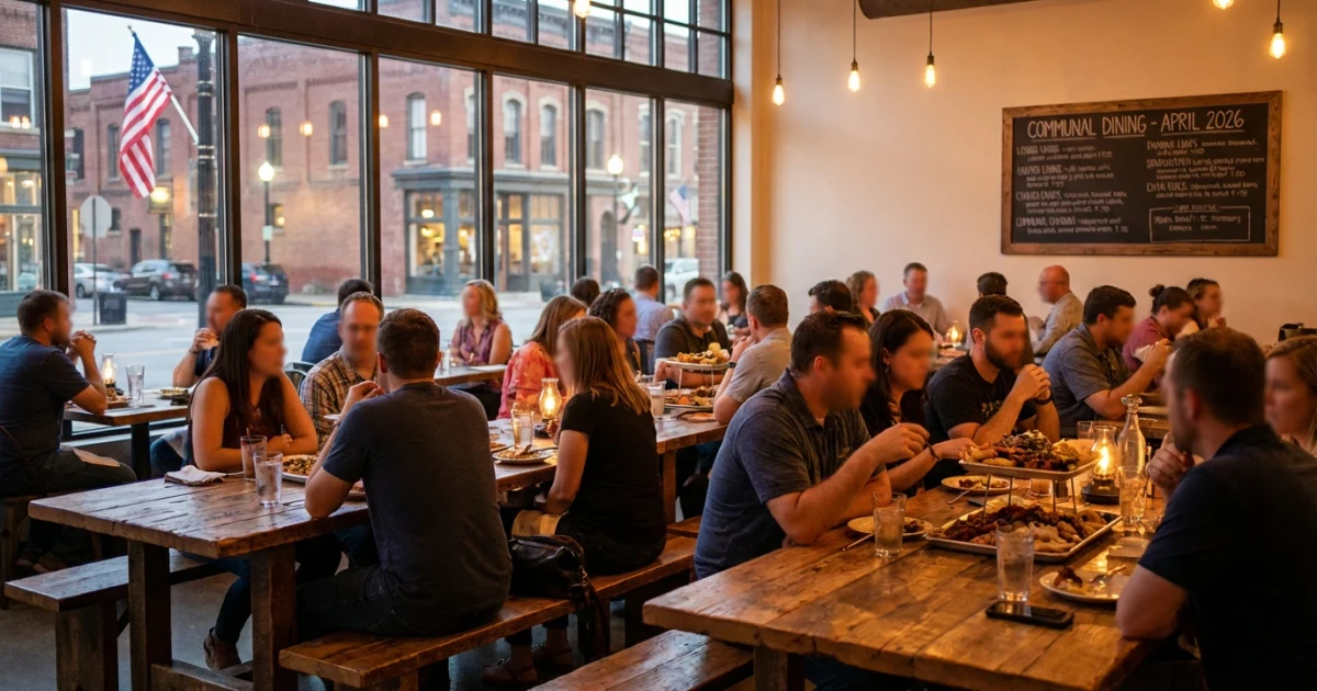Communal Tables Return as Diners Seek Social Dining