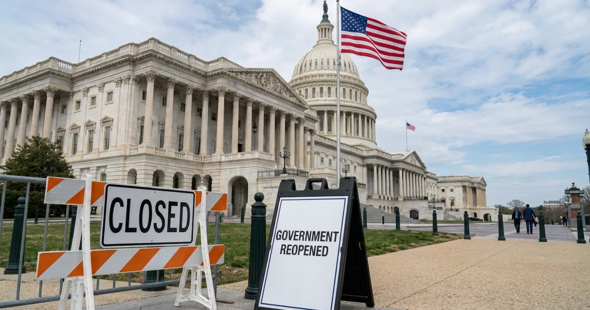 Congress Ends Record US Government Shutdown After 34 Days