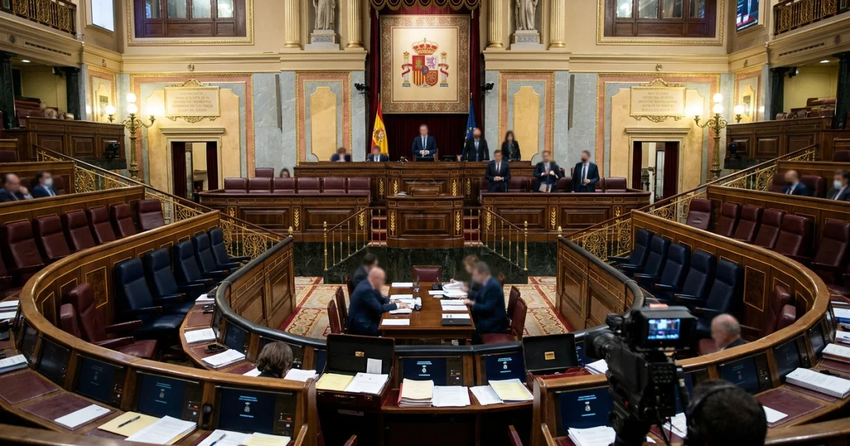 Congress Holds Live Government Control Session in Spain