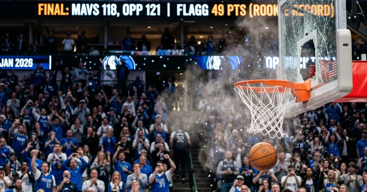 Cooper Flagg Breaks NBA Rookie Scoring Record with 49 Points