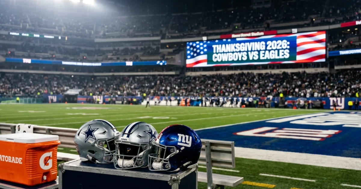 2026 NFL Schedule: Cowboys-Giants Opener, Bills Stadium Debut