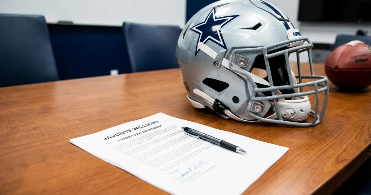 Cowboys Sign Javonte Williams to Three-Year Contract