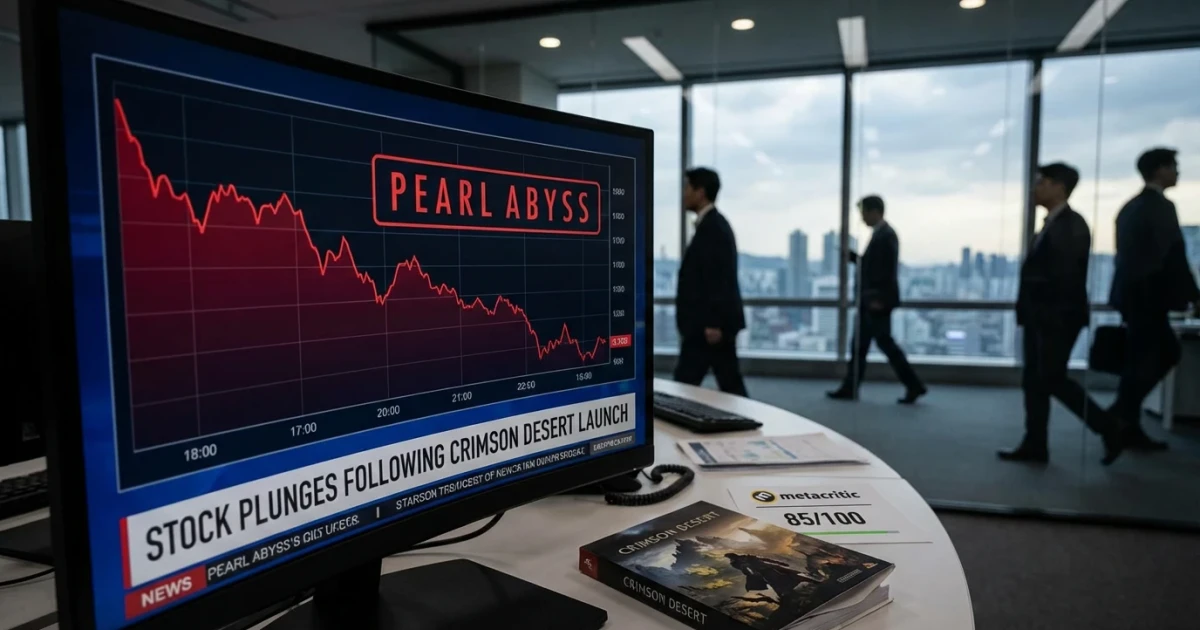 Crimson Desert Launch Triggers 30% Pearl Abyss Stock Drop