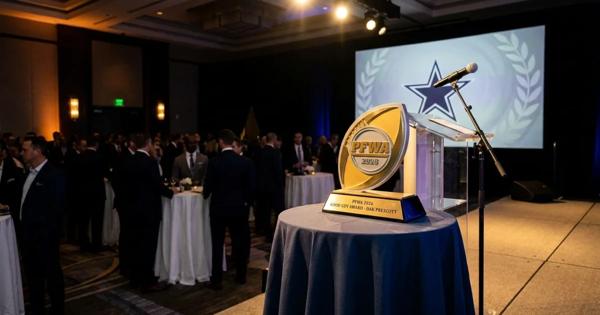 Dak Prescott Wins PFWA Good Guy Award for 2026