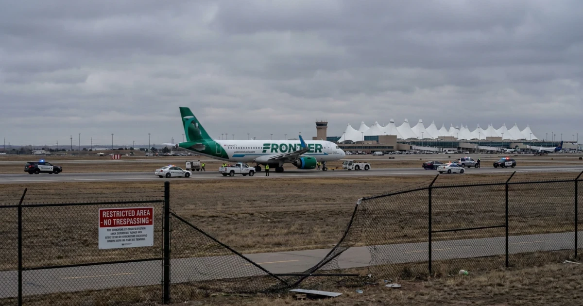 Frontier Plane Strikes Runway Trespasser at Denver Airport