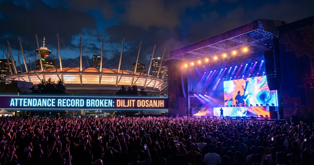 Diljit Dosanjh Breaks Concert Records in Vancouver