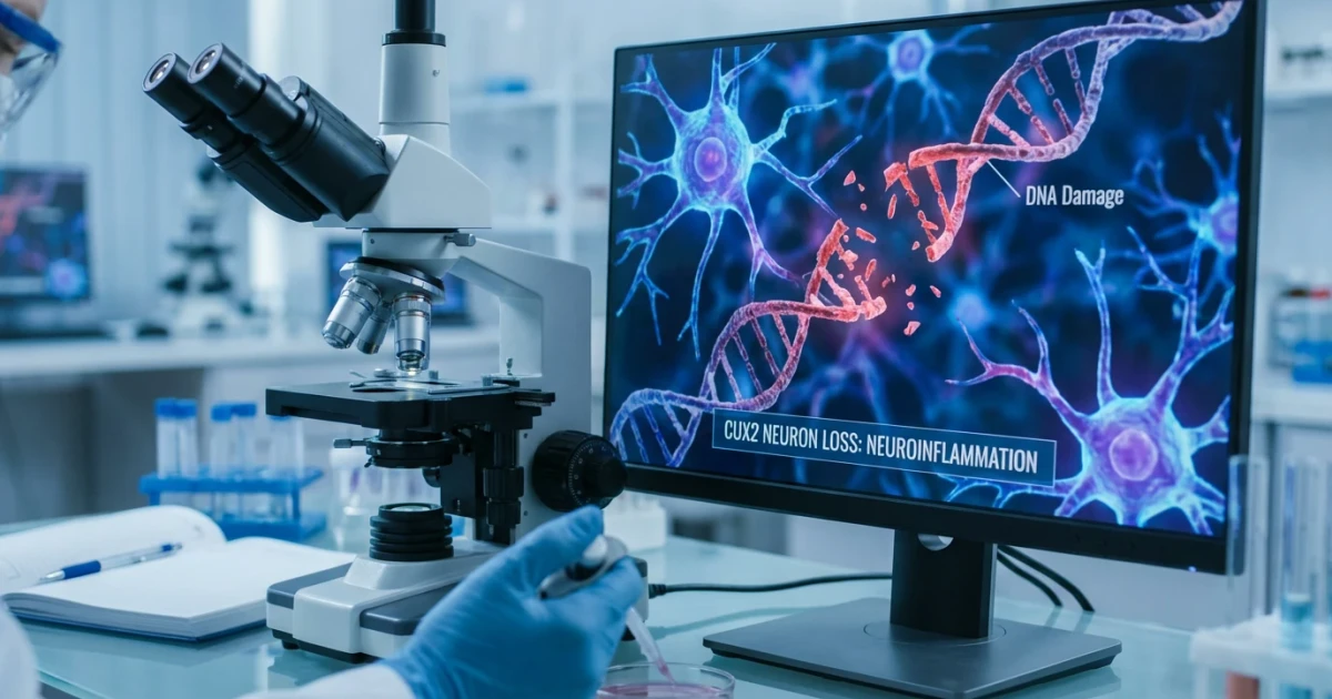 DNA Damage Drives CUX2 Neuron Loss in Neuroinflammation