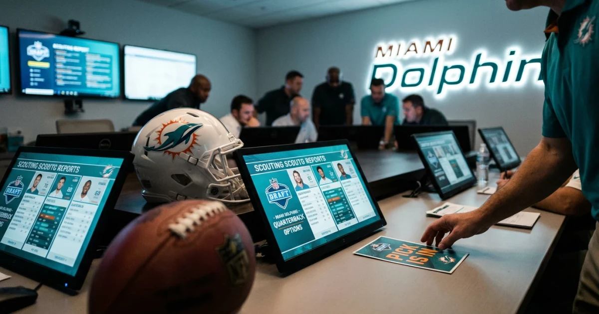 Dolphins Weigh Quarterback Options in NFL Draft