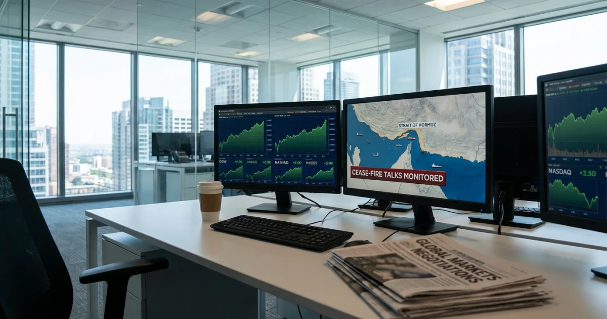 Dow, Nasdaq Gain as Cease-Fire Efforts Boost Markets