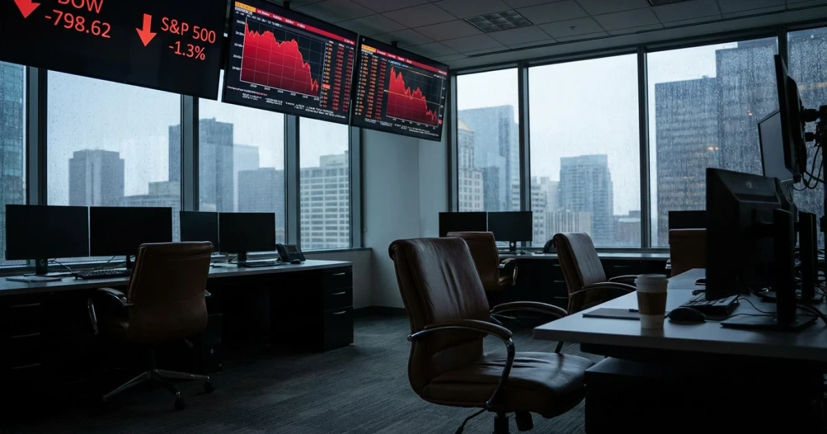 Dow Jones Drops 800 Points, Enters Correction