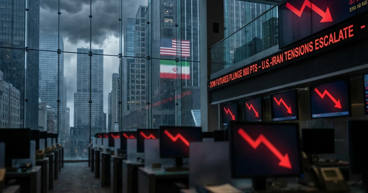 Dow Futures Drop 800 Points on U.S.-Iran Conflict Fears