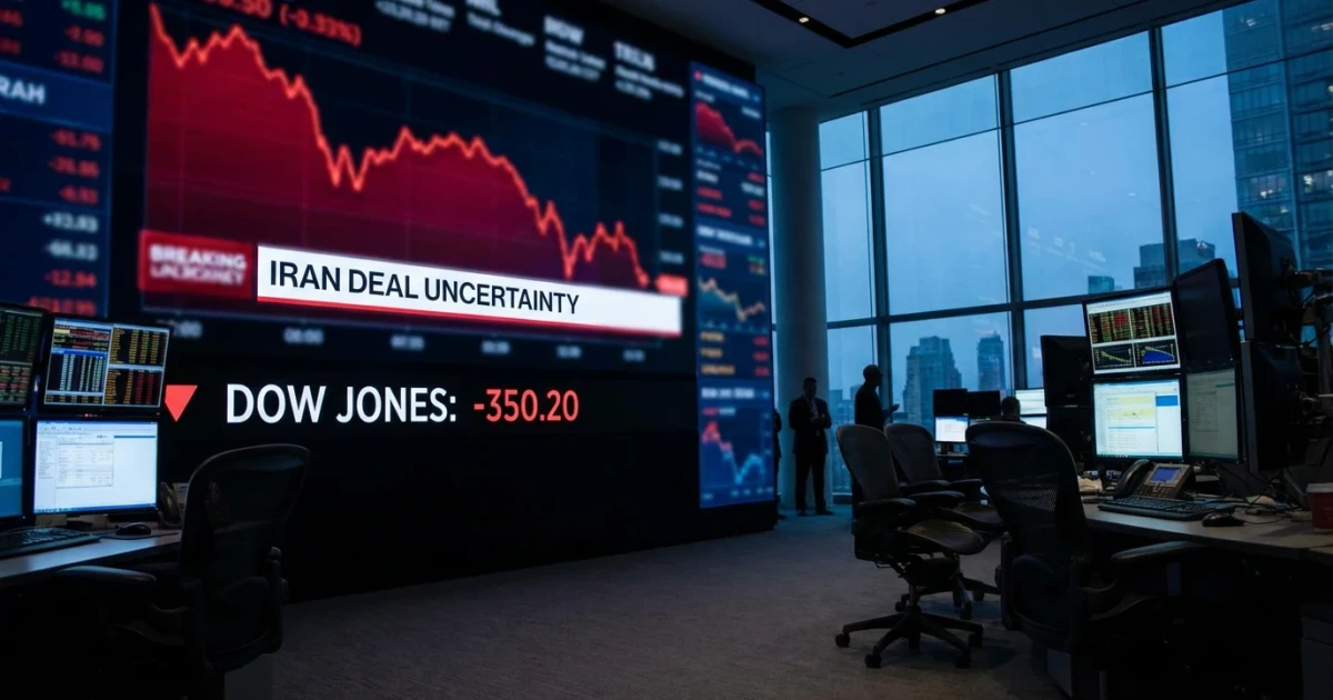 Dow Jones Dips as Iran War Deal Uncertainty Pressures Markets