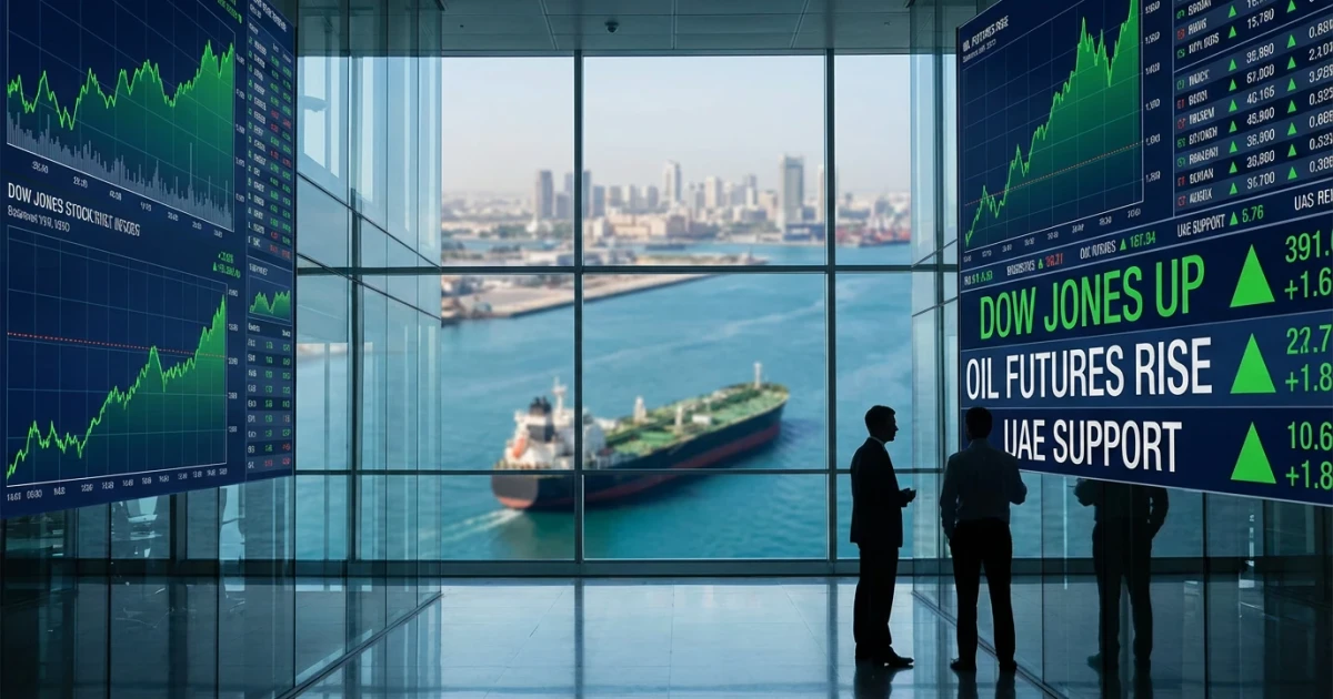 Dow Rises as UAE Pledges Support for Hormuz Passage
