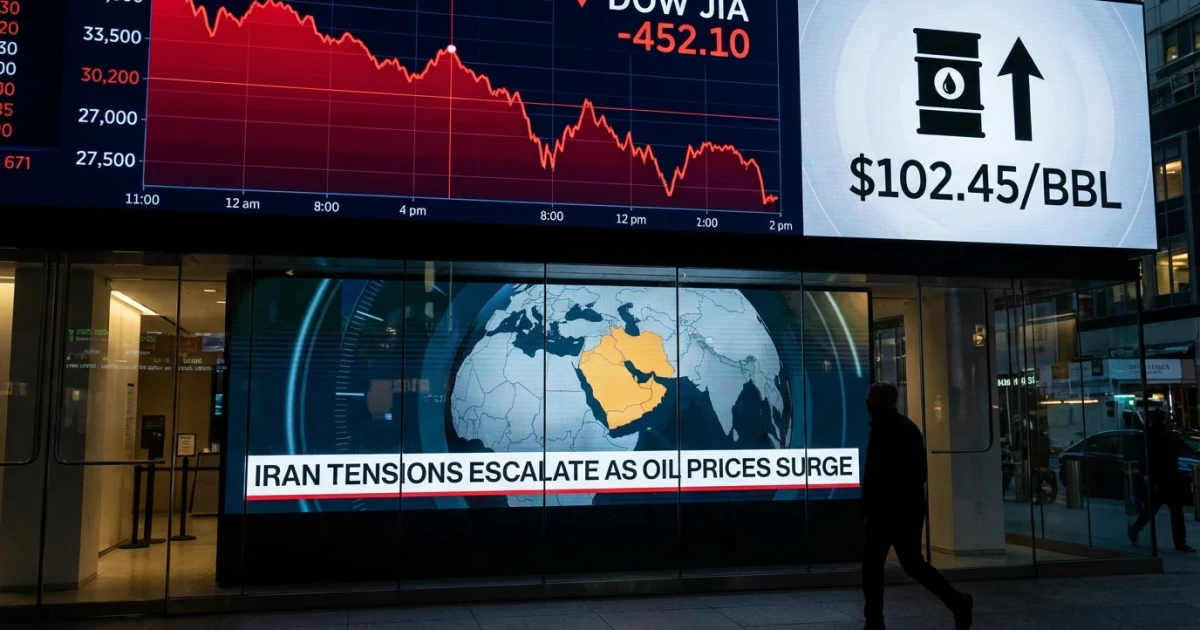 Dow Falls as Oil Prices Surge Above $100