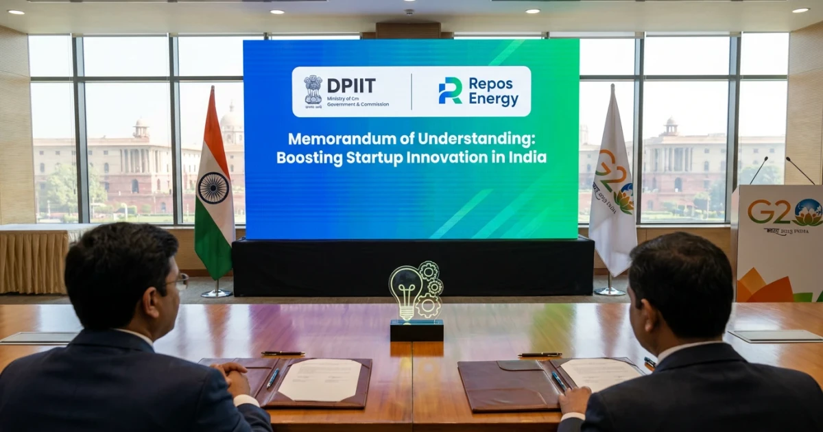 DPIIT, Repos Energy Sign MoU to Drive Startup Innovation