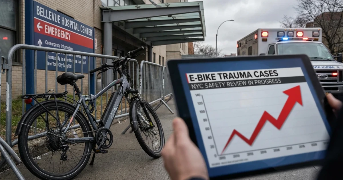 E-Bike Injuries Surge at NYC Trauma Center, Study Shows