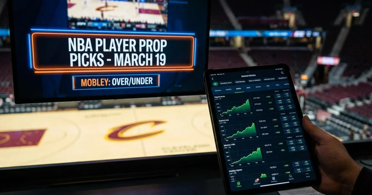 Evan Mobley Tops NBA Player Prop Picks for March 19