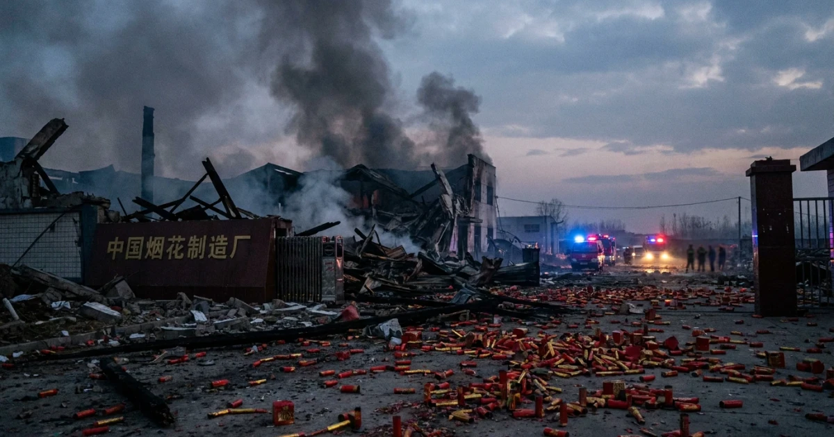 Explosion at Chinese Fireworks Factory Kills 26, Injures Dozens