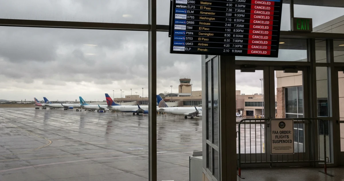 FAA Grounds All El Paso Airport Flights for 10 Days