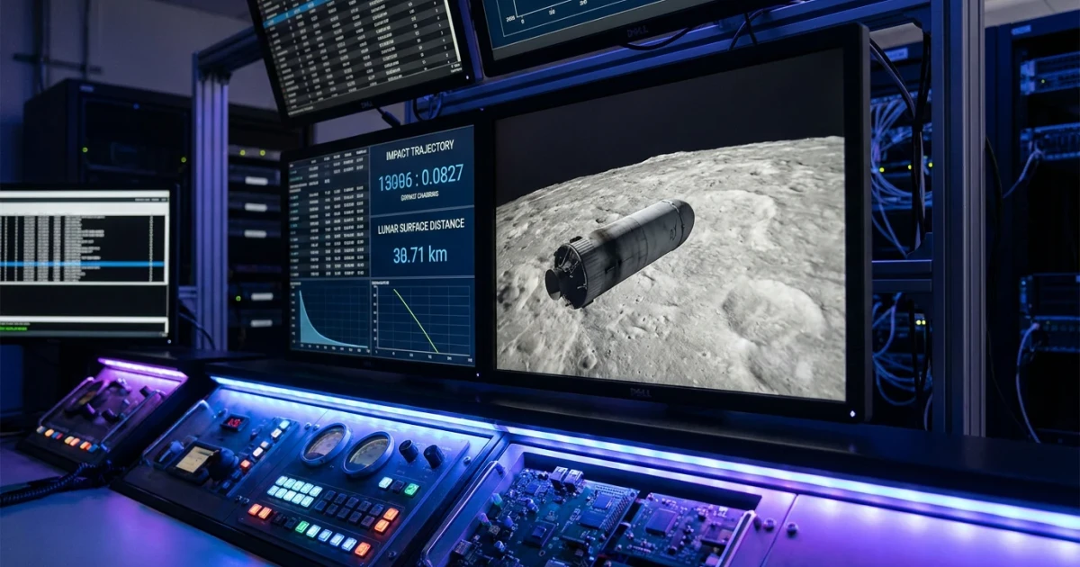 SpaceX Falcon 9 Rocket Stage to Impact the Moon This Summer