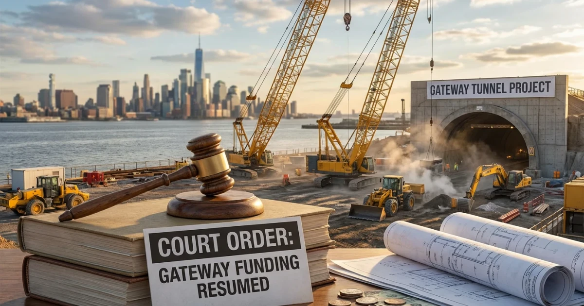 Judge Orders Trump Admin to Release Gateway Tunnel Funds