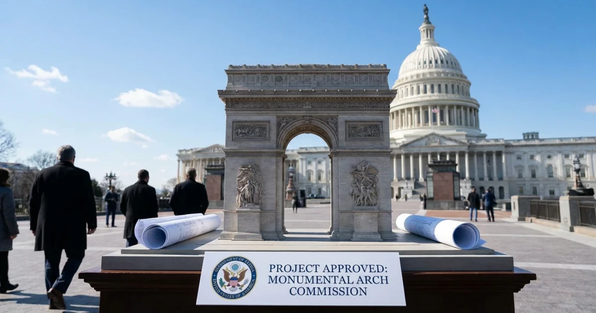 Trump Allies Approve Towering Federal Triumph Arch