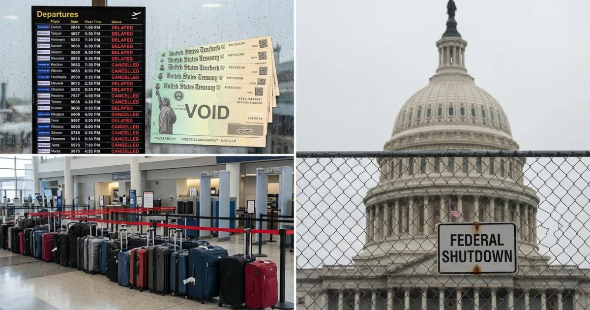 Federal Shutdown Disrupts Paychecks and Airport Travel