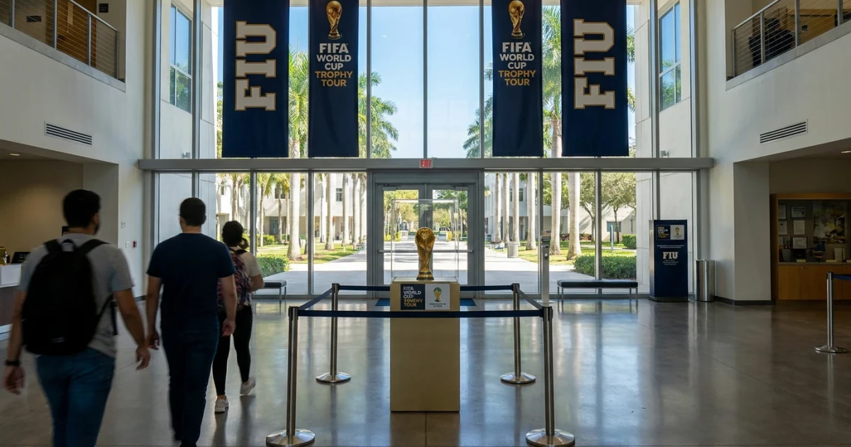 FIFA World Cup Trophy Displayed at Florida International University