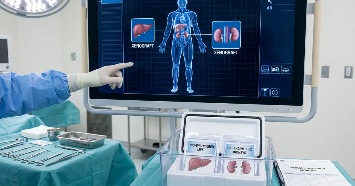 First Human Receives Pig Liver and Kidneys in Major Transplant