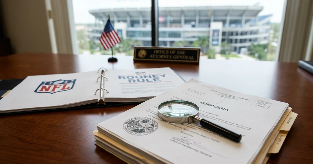 Florida AG Subpoenas NFL Over Rooney Rule Compliance