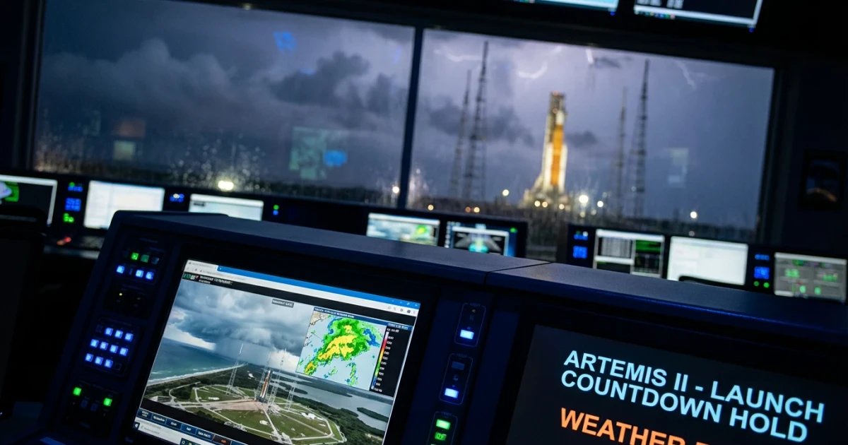 Artemis II Launch Countdown Faces Florida Weather Uncertainty