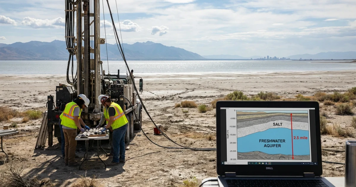 Freshwater Reservoir Found Under Great Salt Lake