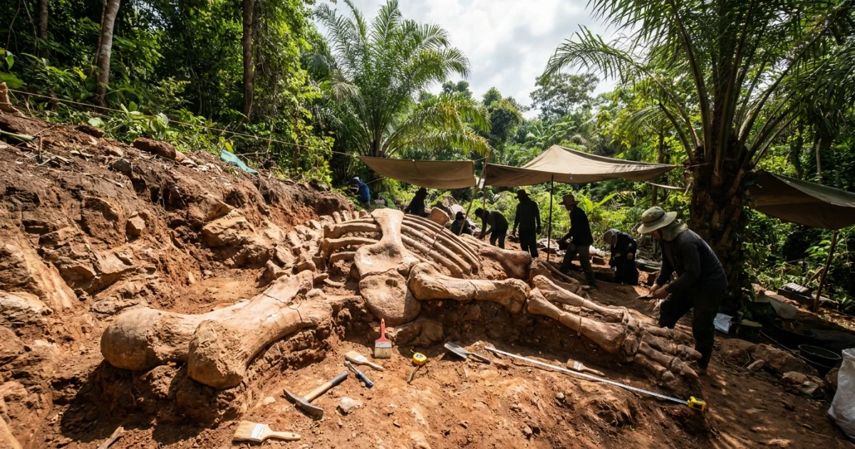 Largest Dinosaur in Southeast Asia Unearthed in Thailand