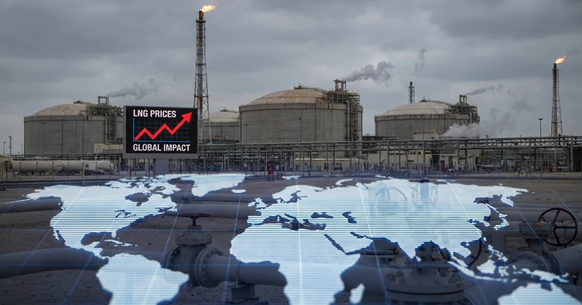 Qatar LNG Plant Shutdown Drives Global Gas Price Surge