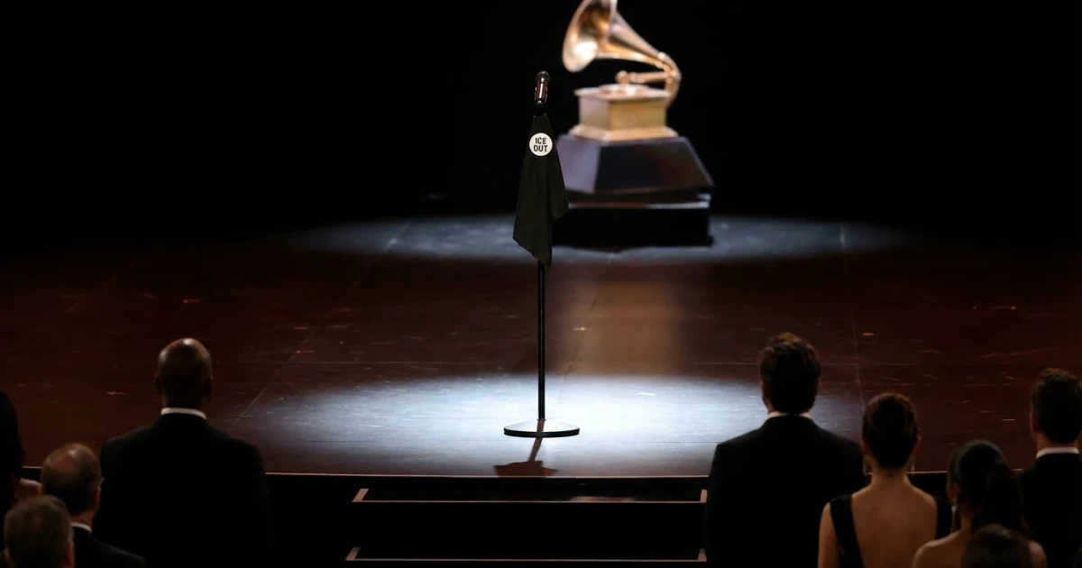 Grammy Stars Protest ICE with 'ICE Out' Pins, Speeches