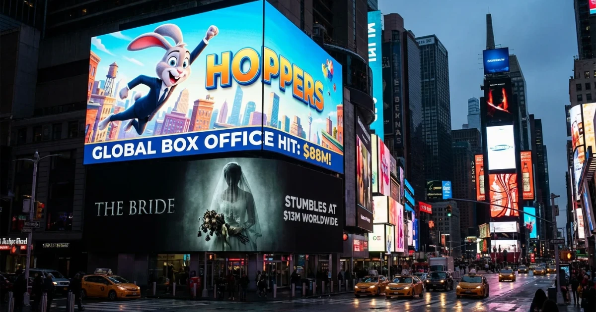 Hoppers Earns $88M Worldwide as The Bride Underperforms