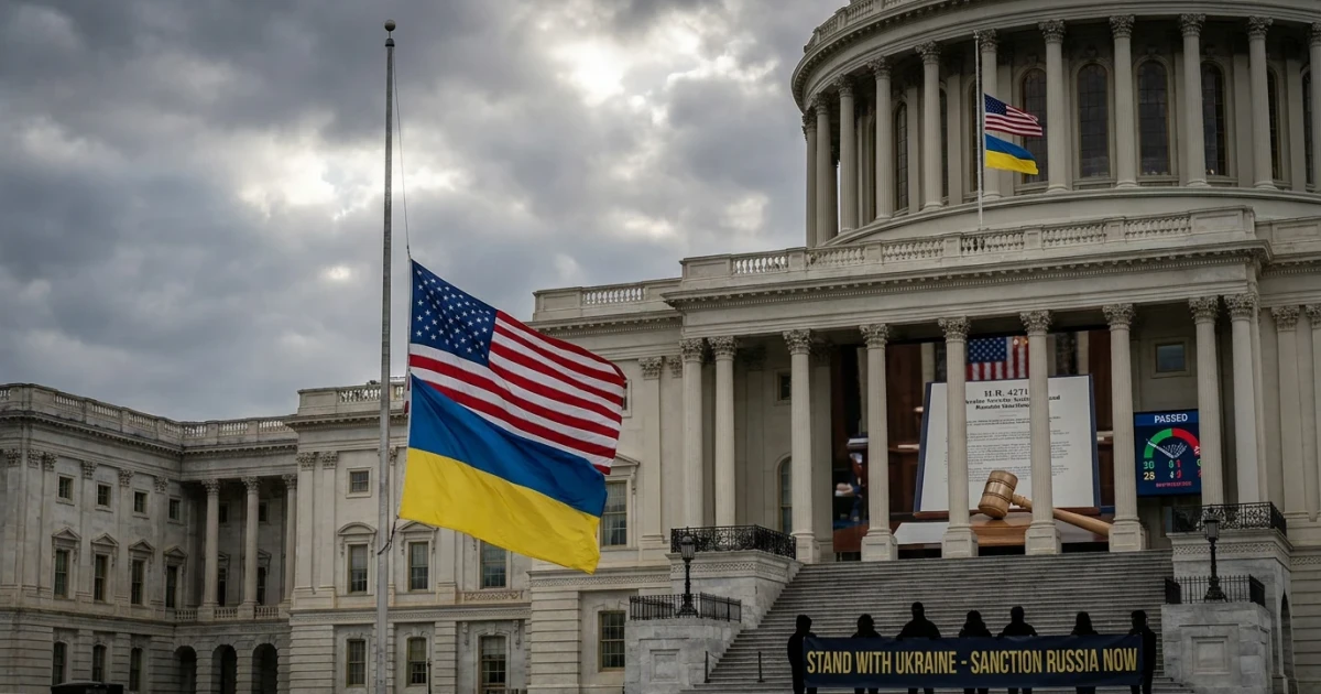 House Approves Ukraine Aid, Russian Sanctions Amid GOP Rift