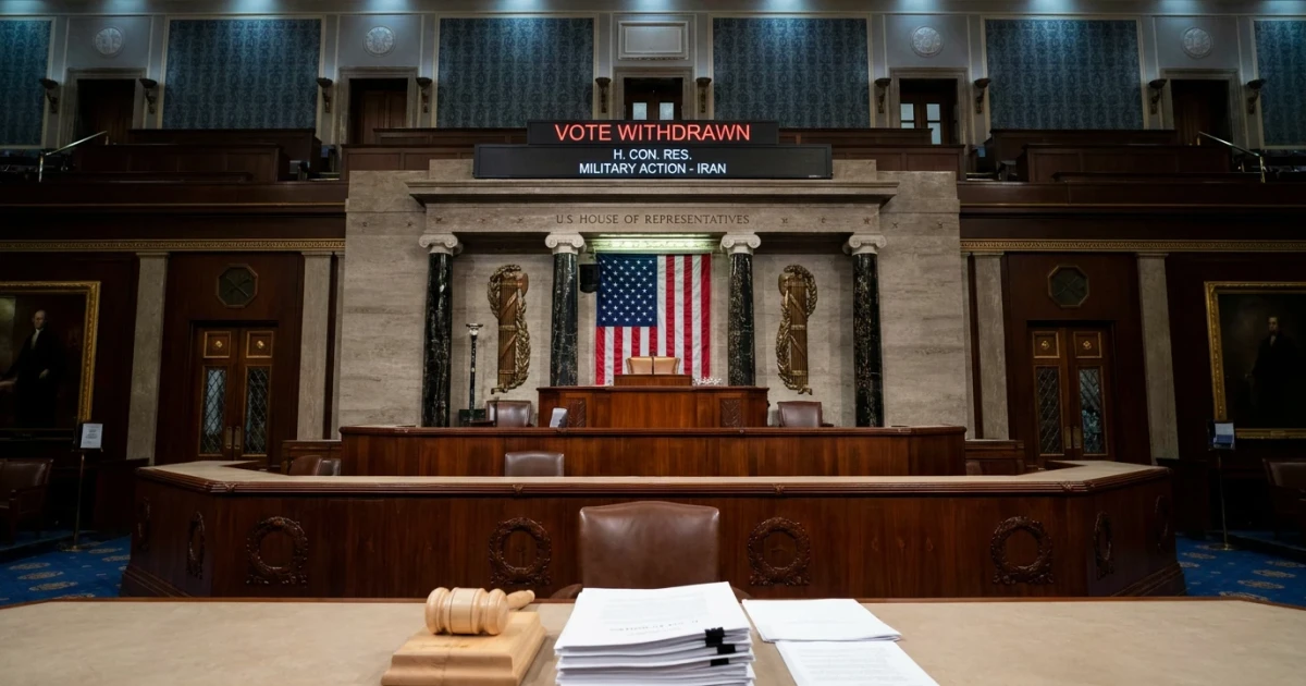 House Shelves Vote to Halt Military Action Against Iran