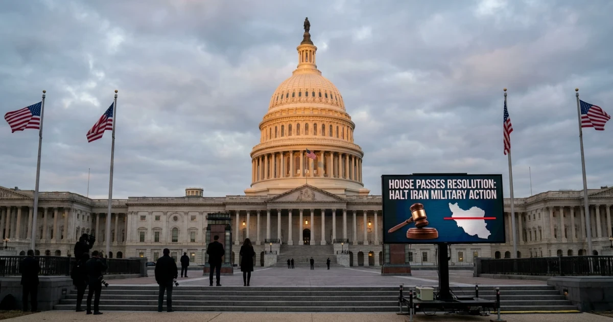 House Votes to Halt Iran Military Action, Rebuking Trump